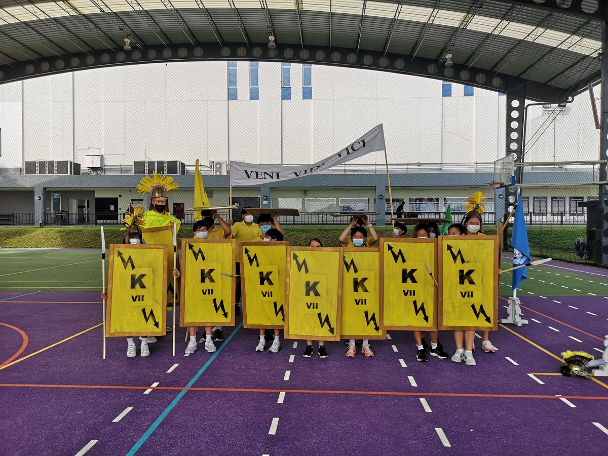 HISBKHumanities's tweet photo. Keller arrived prepared for battle, but will they seize victory at the end of the day? @HarrowBKKPrep @HarrowBangkok #HPLedu #romanchallengeday #collaboration https://t.co/RBG6C1iSUS