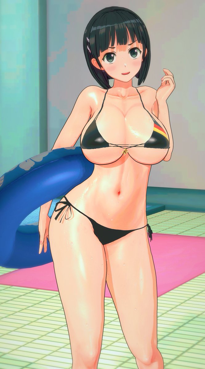 同じポーズでも明るさを変え、肌色とかを弄ったり… 