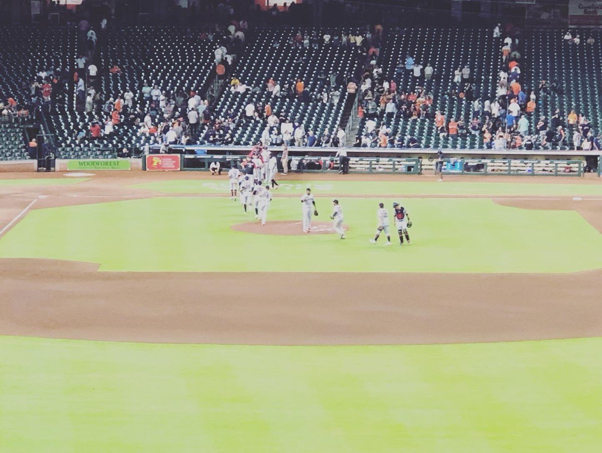 lmoleo74's tweet photo. A win for my favorite team! Learned a lot of dead silence tonight when the Guardians kept scoring 🤭😜😊 @CleGuardians https://t.co/5kdP4rLQhb