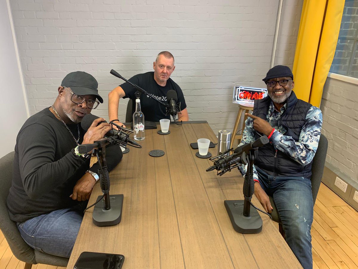 thecannersway's tweet photo. Loved this webcast with Leroy @LeroyLogan999 and G @TrowsdaleGary Chatting legacy @DTTlondon and early days @HopeCollective2 https://t.co/MYxkO4Atfd 💙 #RollinWithG https://t.co/DTRBWrl5AL