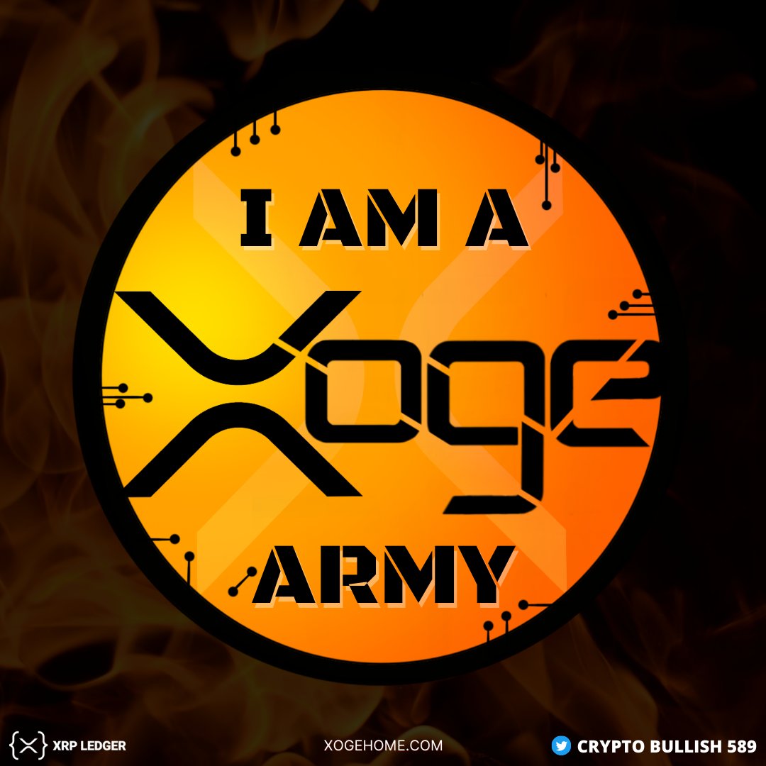 If you are TRUE (Hodler)
#XOGE ARMY 💪
Hit Like ❤️ and Retweet ⚡
Comment 👉 #XogeArmy #Xoge