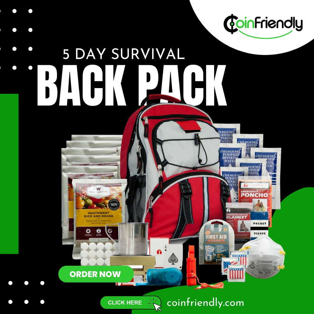 CoinFriendly_'s tweet photo. Everything You Need In Case Of An Emergency. Survival Food Bars And Water Pouches With A 5-Year Shelf Life, Survival Blankets, Disposable Dust Masks, Nitrile Gloves, Whistle, Ponchos, Pocket Tissues
.
.
https://t.co/KVBEyGv9Wi
.
.
#coinfriendly #btc #xrp #eth #doge #crypto https://t.co/sEERo9Wlpp