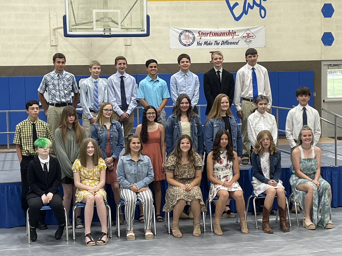 We celebrated 8th grade promotion tonight! Congrats to these kids as they move to high school next year! #Classof2026