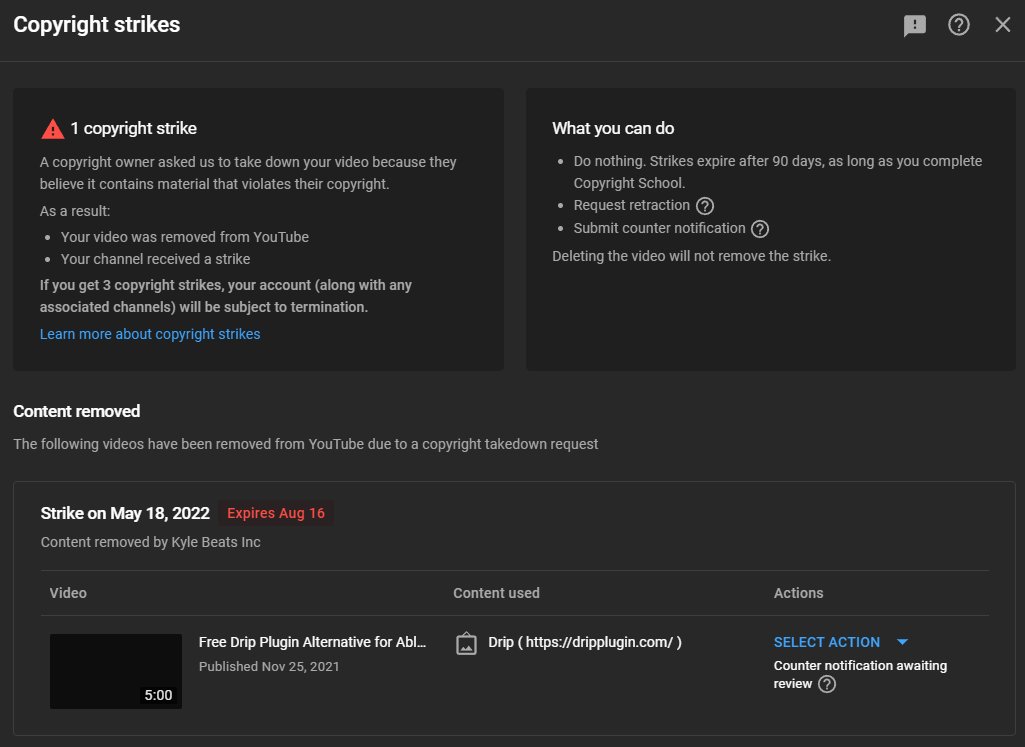 weaverbeats's tweet photo. Hey @TeamYouTube  I keep getting rejected while appealing this false copyright strike on my channel.   The person who filed the strike (Kyle beats) even admitted to it being a mistake in Private messages with me. (He stopped responding after this)

PLEASE SIGNAL BOOST FOLLOWERS🫡 https://t.co/qqGZBUI3ut