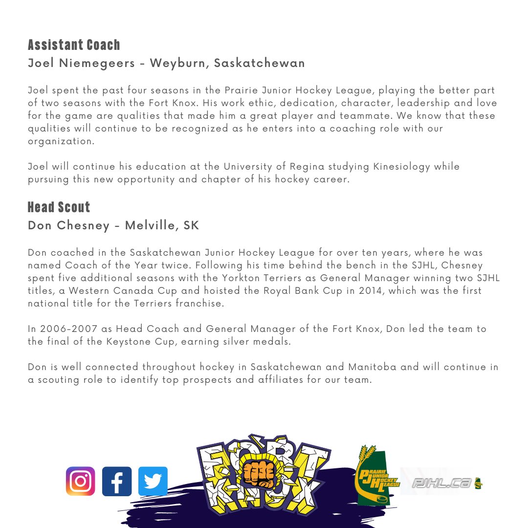 We are pleased to announce our coaching staff for the upcoming 2022-2023 season!