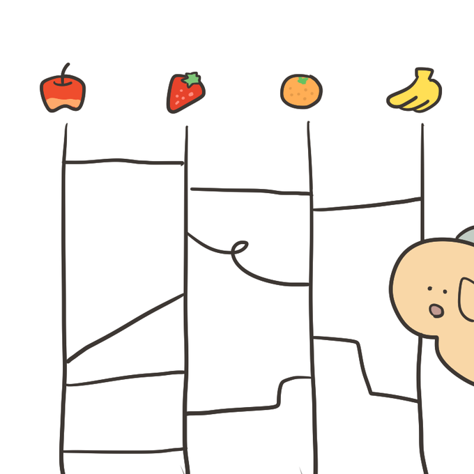 あみだくじのtwitterイラスト検索結果