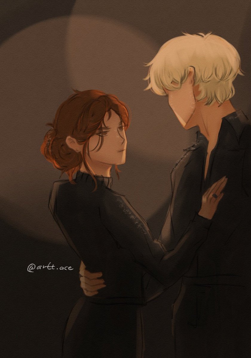 highreeve_dm's tweet photo. flashback 19 (manacled by @SenLinYuWrites)

“are you wanting us to dance?” 

“waltz—you move like a penguin when you duel.” 

#dramione #hermione #draco #manacled https://t.co/nsrPf0qLiv