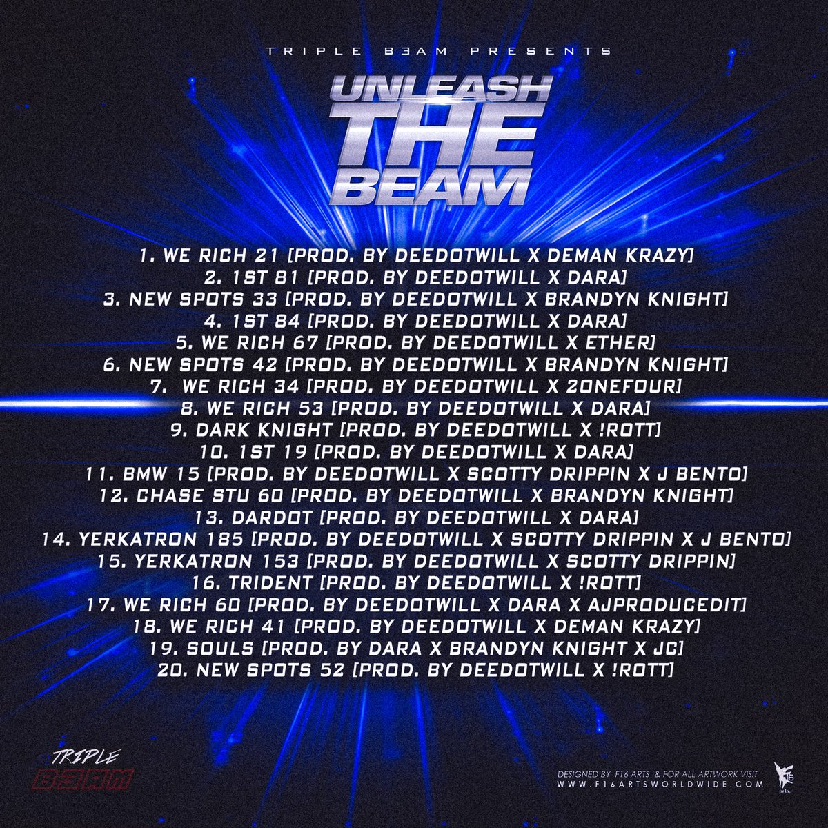 BEAT ALBUM OF THE YEAR.

TRIPLE B3AM - UNLEASH THE BEAM

LISTEN NOW! 🔴🔴🔴🔴🔴🔴🔴🔴

soundcloud.app.goo.gl/tC6U1yE7uxo9Kf…