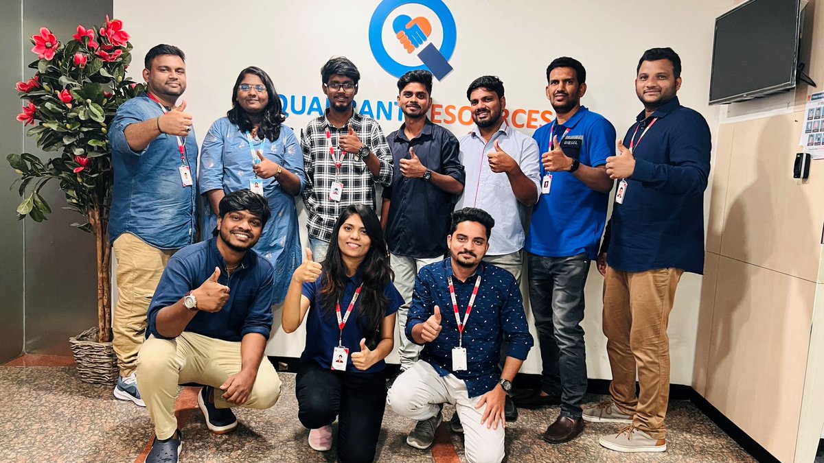 Quadranttech2's tweet image. The Tech Squad at Quadrant Resource met last Friday for a fun-filled ice breaker with our new Squad members Harish Gubala, Vijay Sandramalla, and Thota Abhishek. We are delighted to have such young and talented individuals join our team.

Welcome to the #QuadrantResource family!