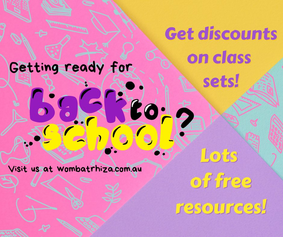 Looking for some great books for your class? 
Visit us! wombatrhiza.com.au

We have class set discounts, teaching resources and a whole lot of fantastic books for every year group!

#teaching #teachers #books #notes #teachingresources