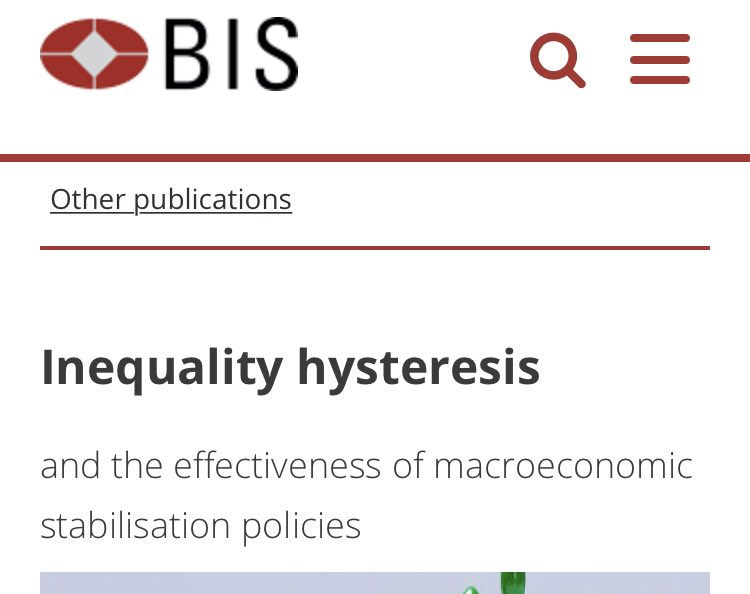 heimbergecon's tweet photo. Surprise! When inequality is high, using monetary policy to boost the economy is not very effective, but fiscal policy is. A new BIS publication makes the case:

https://t.co/7Fd44MFKz5 https://t.co/JbocSDGweK