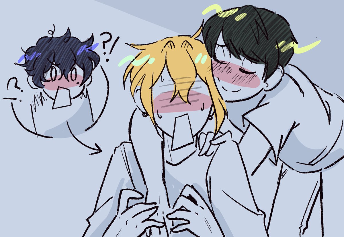 Learned about a silly Freaky Friday AU for #Sasamiya and #Hirakagi where Hirano and Miyano switch bodies and.... oh boy relationships were almost broken
#sasakitomiyano #hiranotokagiura