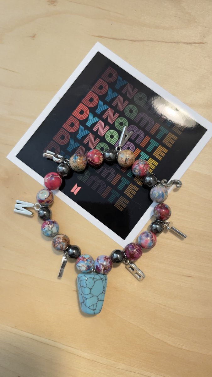 sharvondotcom's tweet photo. D-4
Dynamite:
Imperial Jasper encourages integrity
Turquoise brings good fortune &amp; hope
Hematite spacers provide grounding and balance 

Follow, Like, and Share for a chance to win your PROOF! https://t.co/DGnn6qvl7E https://t.co/PTVlLXExDn