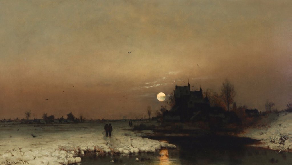 AcademiaAesthe1's tweet photo. the moon in paintings https://t.co/geecBEgWOd