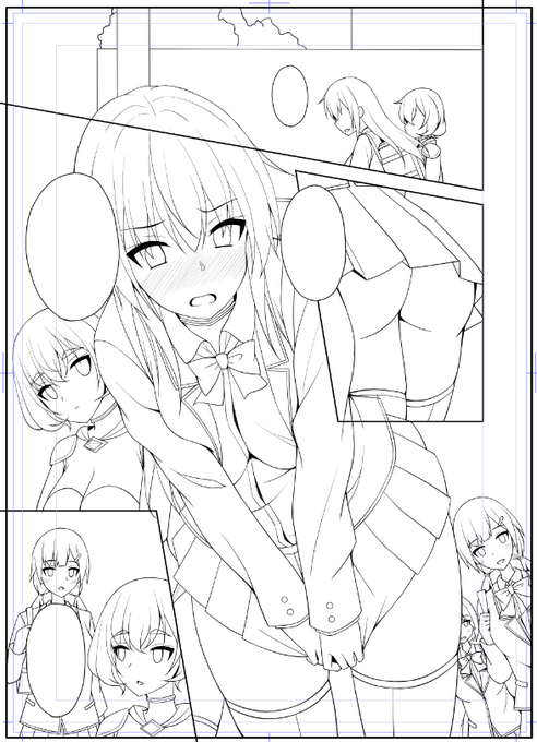 ぼちぼちペン入れ進めてる 