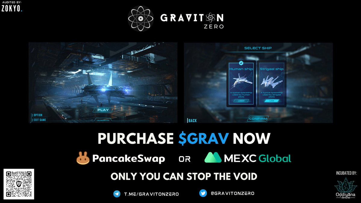 GravitonZero's tweet photo. GM Pilots! 

Stock up on $GRAV before the Alpha Ship NFT release 👀

Buy $GRAV Now 👇
https://t.co/PpgSD2zwNY

@GravitonZero links 👇
https://t.co/k4vooiLv0L

Only you can stop the VOID! ⚛️

#ByGamer4Gamers #Crypto #NFT #NFTGame #NFTGaming #Metaverse #PlayToEarn #ComingSoon https://t.co/kTeH6BpYKf