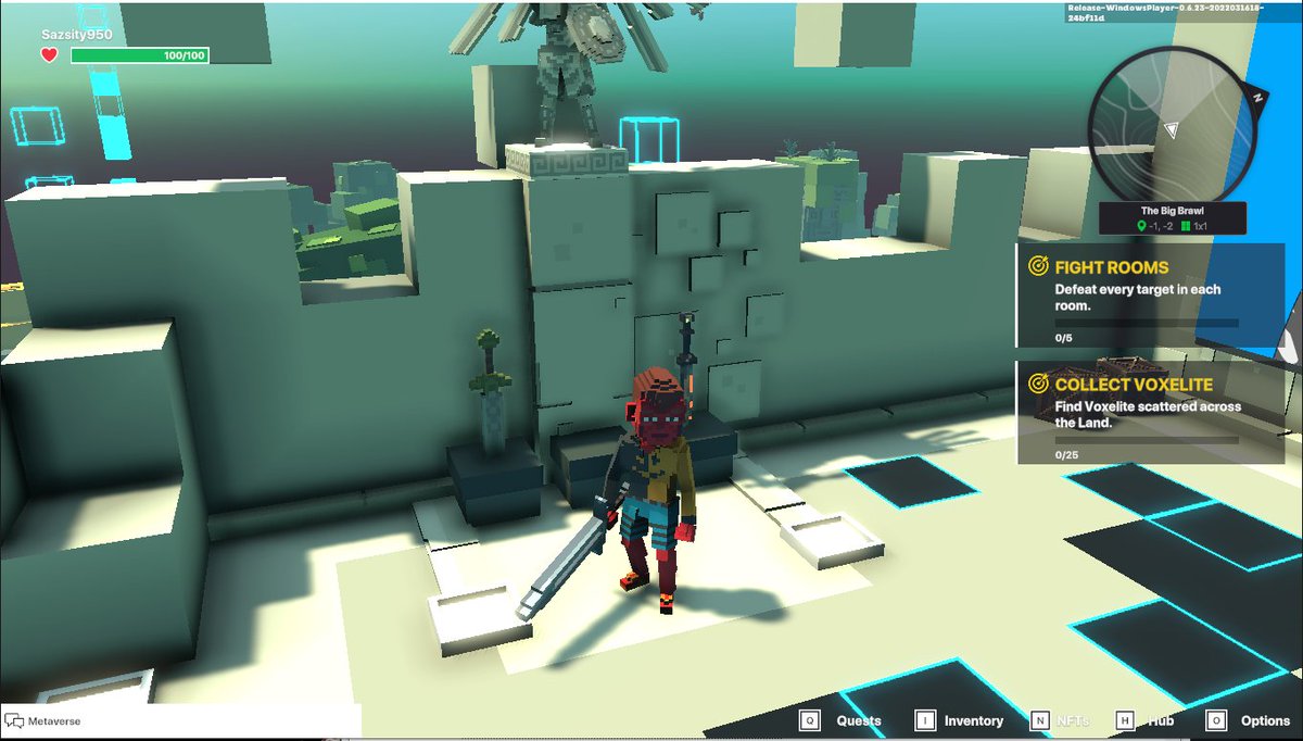 SazSity's tweet photo. @TheSandboxGame Equip it !! https://t.co/zKT71JY75v