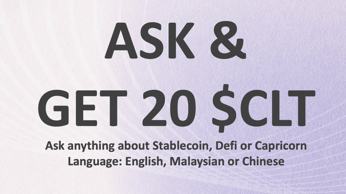 capricornfund's tweet photo. 📢📢How to Get Rewarded for Participating in a Twitter AMA📢📢
1.  Follow @capricornfund
2. Check our Litepaper at https://t.co/xbMqIvBBQa
3. Reply anything you want to ask under this tweet
4. You can get 20 CapricornLiteToken $CLT (valued at $20) if we reply to your question https://t.co/iEU1IdqlnB