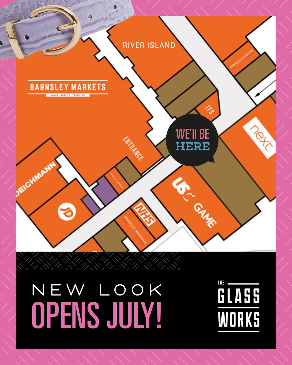 Get that New Look feeling, at The Glass Works! 

We’re excited to announce that <a href="/newlook/">New Look</a> will be opening their new store in The Glass Works this July! 

To find out more, visit: bit.ly/3wAwd6h

#TheGlassWorks #Barnsley #LoveBarnsley #BarnsleyisBrill