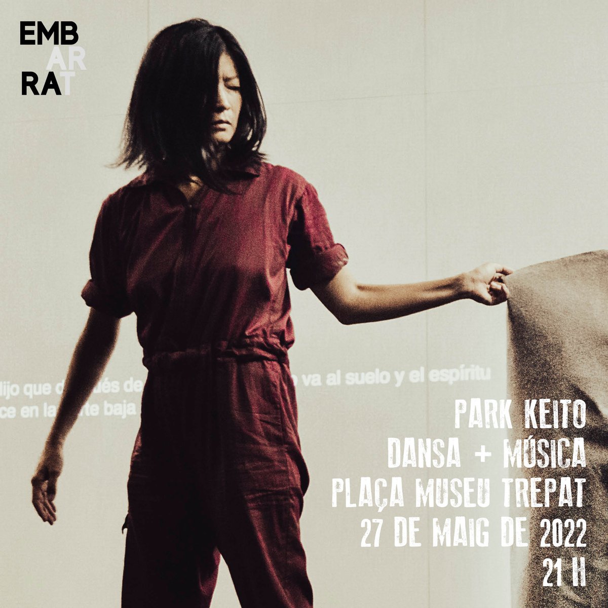 Embarrat's tweet photo. 💣 La primera acció artística del programa és amb Park Keito. Kotomi Nishiwaki i Miquel Casaponsa fan un tast de l'espectacle de música i dansa "New(a)days".

📍 Divendres 27 de maig 
🏭 Plaça Trepat a les 21 h

Tot el programa a https://t.co/LzYyVVoy3s #Embarrat2022 https://t.co/LIcISTITfC