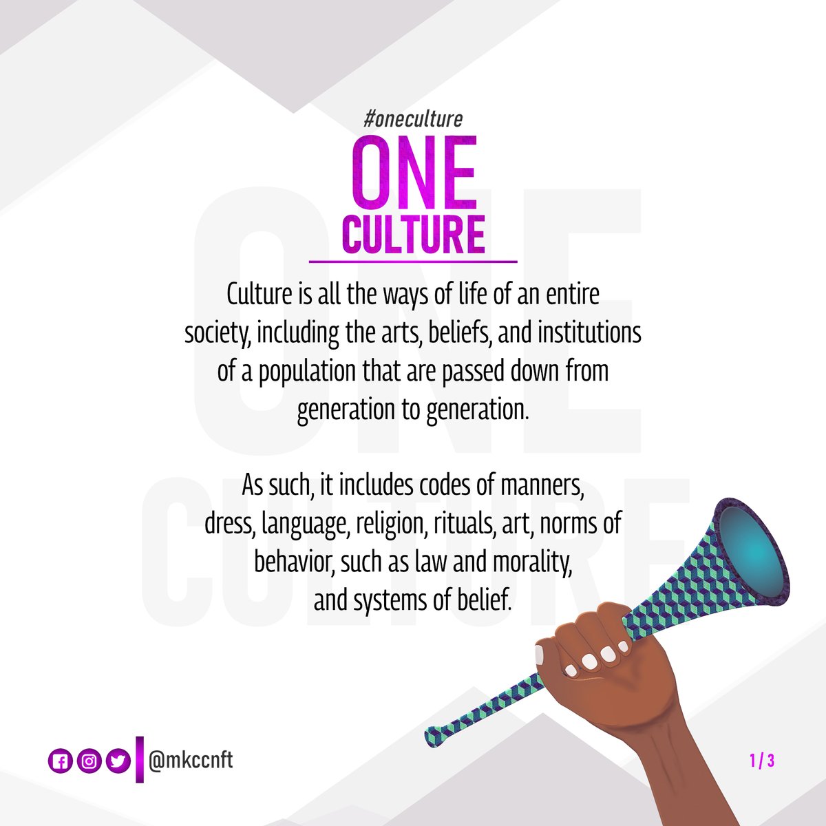 mkccNFT's tweet photo. Introducing the ONE CULTURE #NFT collection.

The #oneculture collection project is about a young man who delves into different cultures, passing the message that we are all one race no matter our differences.
#thread

#NFTCommunity #NFTProjects #NFTdrops https://t.co/0T2Dquy9iF