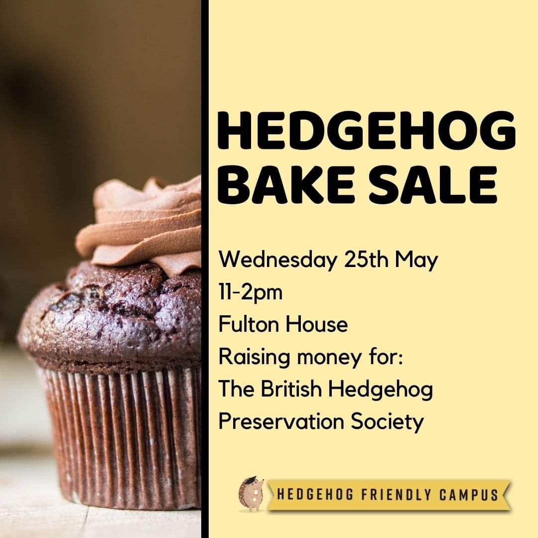 Swansea Hedgehog Friendly Campus (@swanhog) on Twitter photo Shwmae pawb! 🏴
Tomorrow we're having a charity bakesale at Fulton House! We're raising money for The British Hedgehog Preservation Society who help to raise awareness and protect our endangered Hedgehogs species!
Come along! Both cash & card are accepted 🙌🦔🌼
<a href="/HogFriendly/">Hedgehog Friendly Campus</a> Shwmae pawb! 🏴
Tomorrow we're having a charity bakesale at Fulton House! We're raising money for The British Hedgehog Preservation Society who help to raise awareness and protect our endangered Hedgehogs species!
Come along! Both cash & card are accepted 🙌🦔🌼
<a href="/HogFriendly/">Hedgehog Friendly Campus</a>