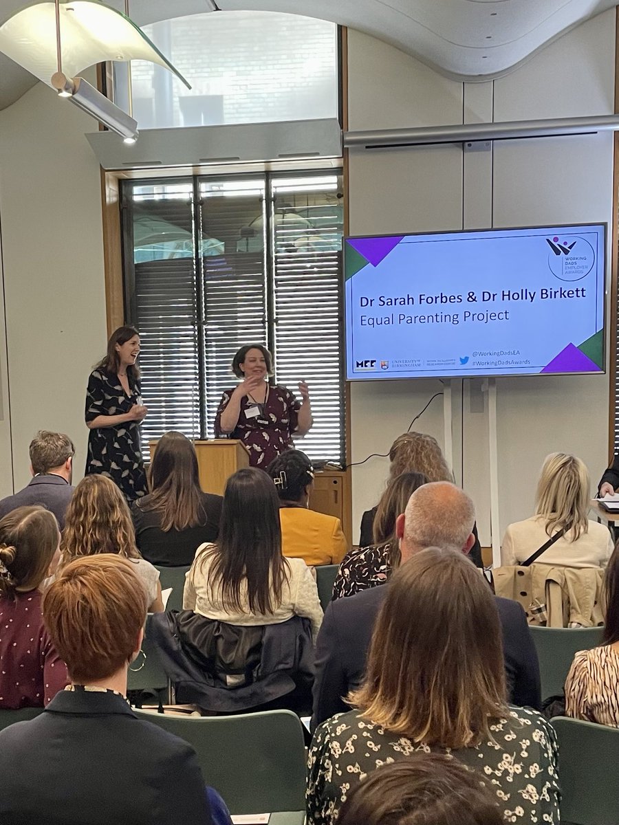 Award co-developers Sarah Forbes and Holly Birkett from <a href="/_EqualParenting/">Equal Parenting Project</a> outline how the awards contribute to the work they do within <a href="/UoB_WIRC/">The Work & Inclusivity Research Centre</a> that puts research into practice in a bid to better support #fathers in the workplace @UniBirmingham #GenderEquality #Fatherhood