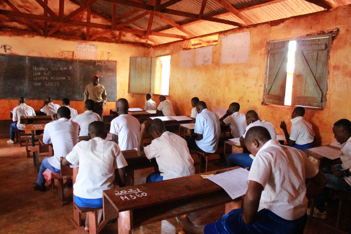 Despite many challenges these young refugee students have faced in their quest to earn an education, they never despaired. 
Today in Nyarugusu camp, they take their form 6 exams, an important step putting them on the path to a productive, fulfilling & independent future.
#EWF2022