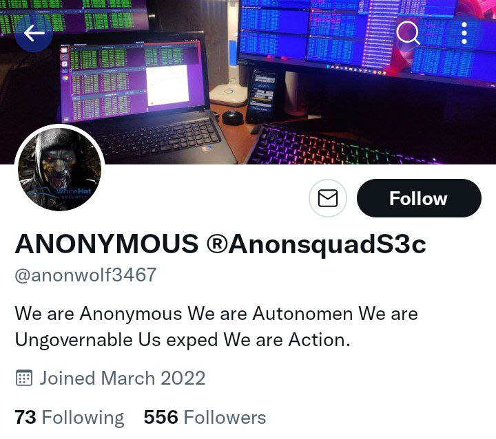ShadowS3c_'s tweet photo. After several attempts at fake screens and auto ddosing with the "LOIC" tool
The time has come to spread the real name of the phenomenon that hides behind the twitter page @anonwolf3467..
Discloses fake screenshots and bogus attacks on Russia.

 Redmi 9C QP1A.19071

#Anonymous https://t.co/2lE5nBMmhG