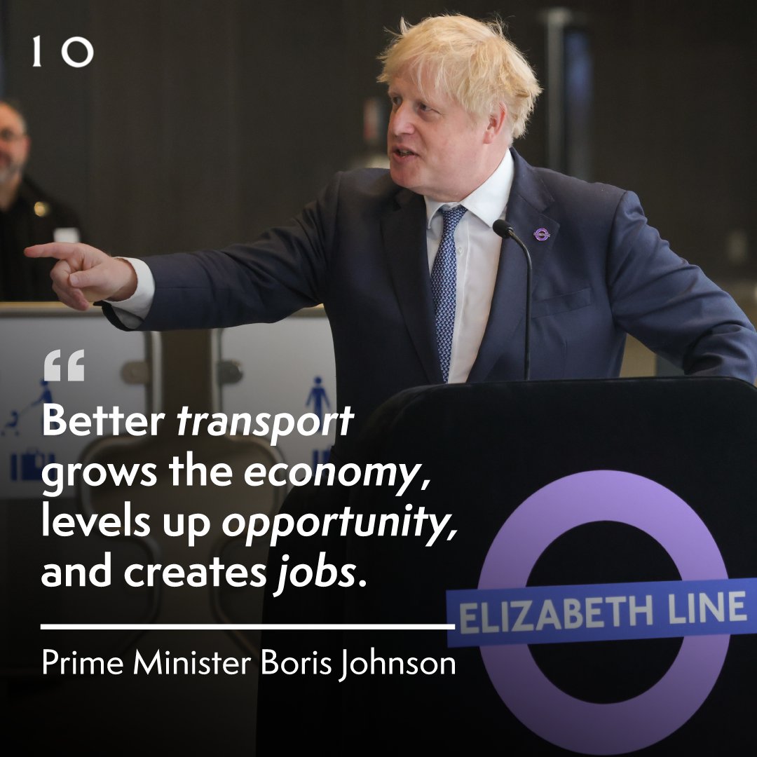 As the Elizabeth Line opens to the public, we know it’s not just Londoners that will reap the rewards, but the whole country – because better transport grows the economy, levels up opportunity and creates jobs.