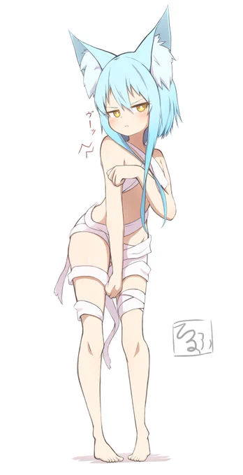 暑いので涼しげな てるふちゃんっ🐺 