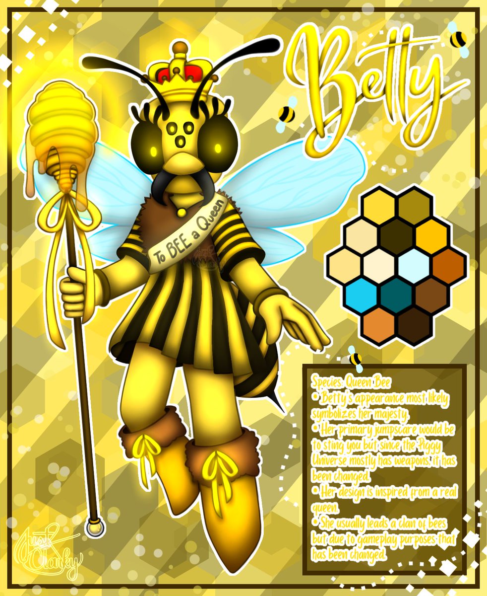 BEE-hold your royal highness! 🐝🌻💛

My official entry for the skin contest! 🤍

#PiggySkinContest | #ClarkyArtwork