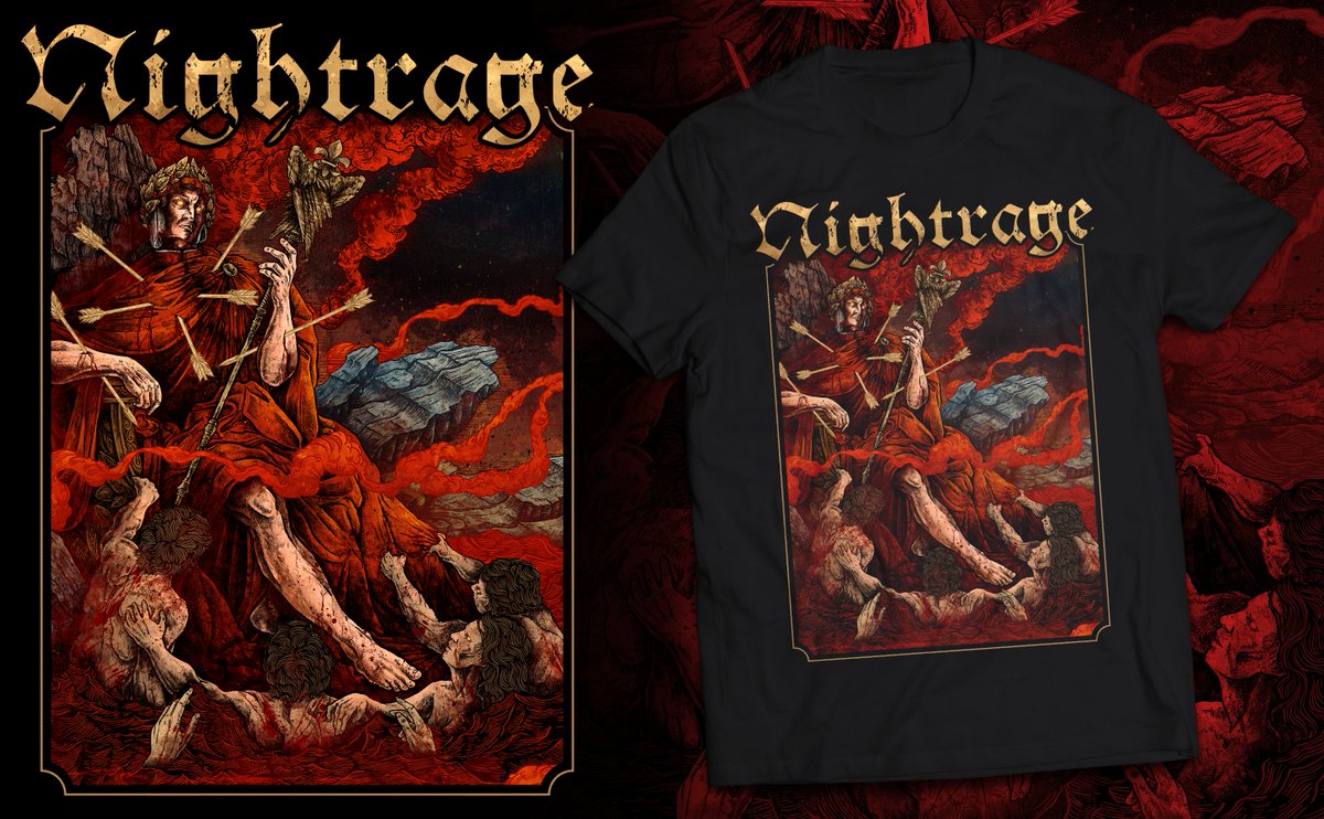 nightrage's tweet photo. KILLER NEW FULL COLOR GILDAN, ABYSS RISING SHIRT.
Is coming next week, who is excited?
https://t.co/CZnAvCrhul
#nauseatingoblivion #Swallowme
#falsifyinglife #abyssrising #despotzrecords
#metal #espguitars #elixirstrings #orangeamps #trickdrumsUSA #nightrage #melodicdeathmetal https://t.co/vwMg74fKf1