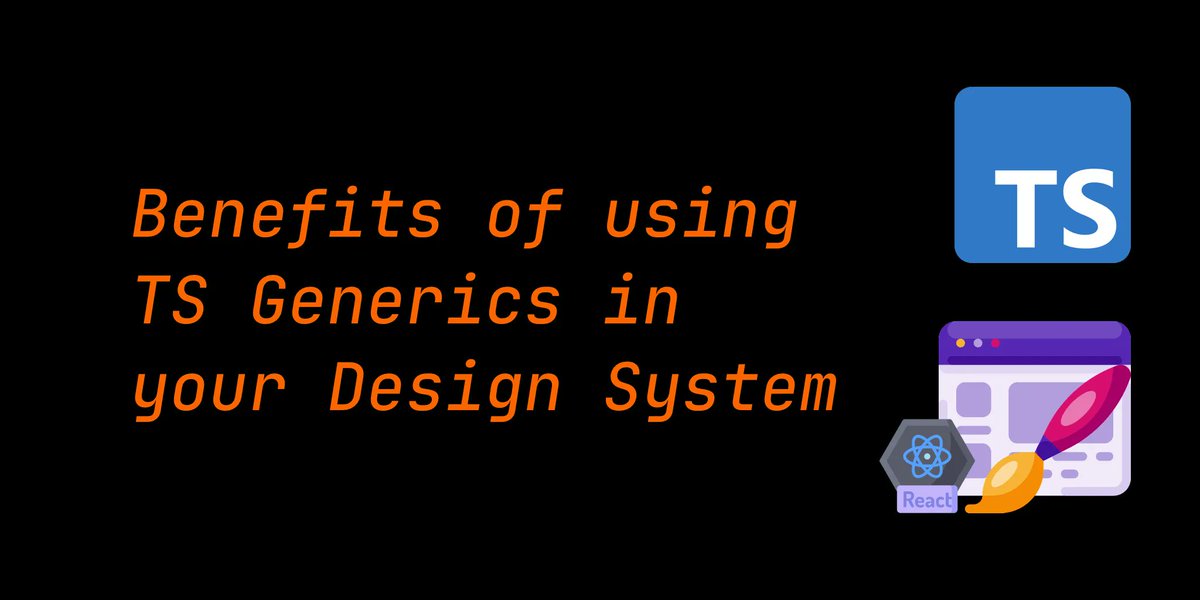 ✅ Benefits of TypeScript Generics in Design System
Read more at bit.ly/3lCj47G
.
#typescript #reactjs #100DaysOfCode