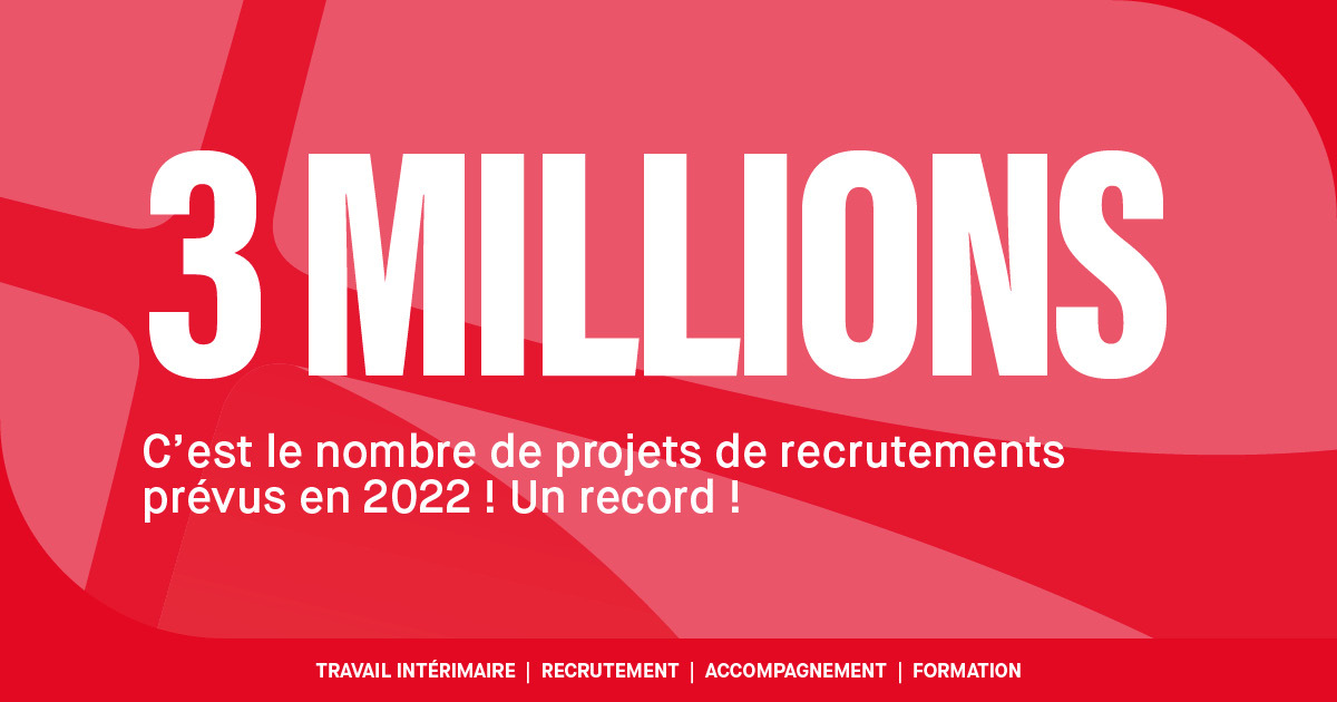 👫Pôle Emploi a recensé un nombre record de projets de recrutement, formulés par les entreprises françaises en 2022. Une dynamique qui profitera aux candidats à l'emploi !

🔗Source : bit.ly/3MK2tL7