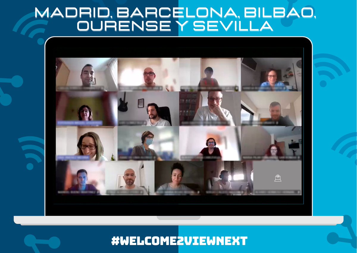 viewnext's tweet image. ¡Tenemos nuevos compañeros en Madrid, Barcelona, Bilbao, Ourense y Sevilla!😀

Bienvenid@s a la familia #GenteViewnext 🎉

#Welcome2Viewnext