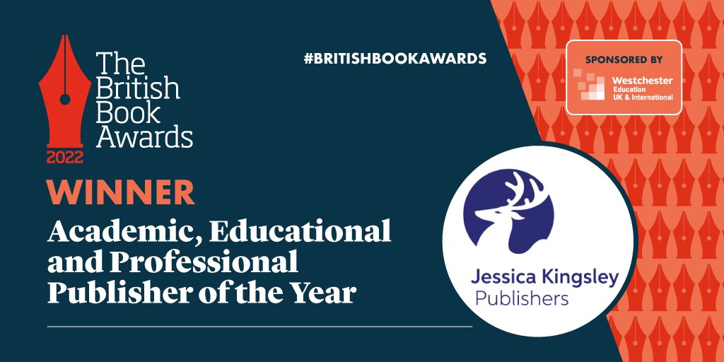 We are beyond thrilled to have won Academic, Educational &amp; Professional Publisher of the Year at the <a href="/thebookseller/">The Bookseller</a> #BritishBookAwards! Huge thanks to all our authors &amp; illustrators - we love publishing your books! And a big well done to the JKP team. #Nibbies