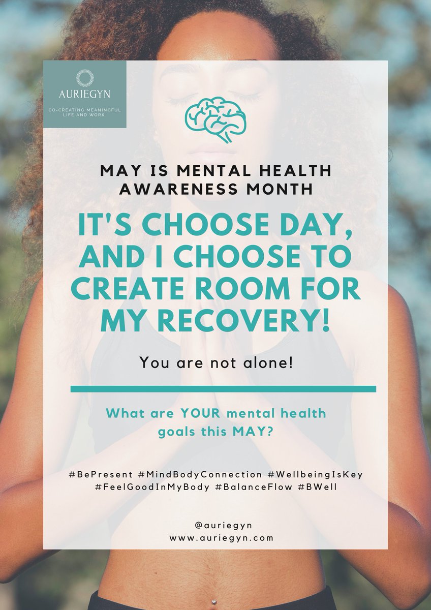 It's CHOOSE DAY, and I choose to create room for my recovery!

What do you choose?

#BePresent #MindBodyConnection #WellbeingIsKey 
#FeelGoodInMyBody  #BalancedFlow #BWell #MentalHealthAwarenessMonth
#WellbeingCoach #WellbeingJourney #mentalhealth #mentalhealthawareness