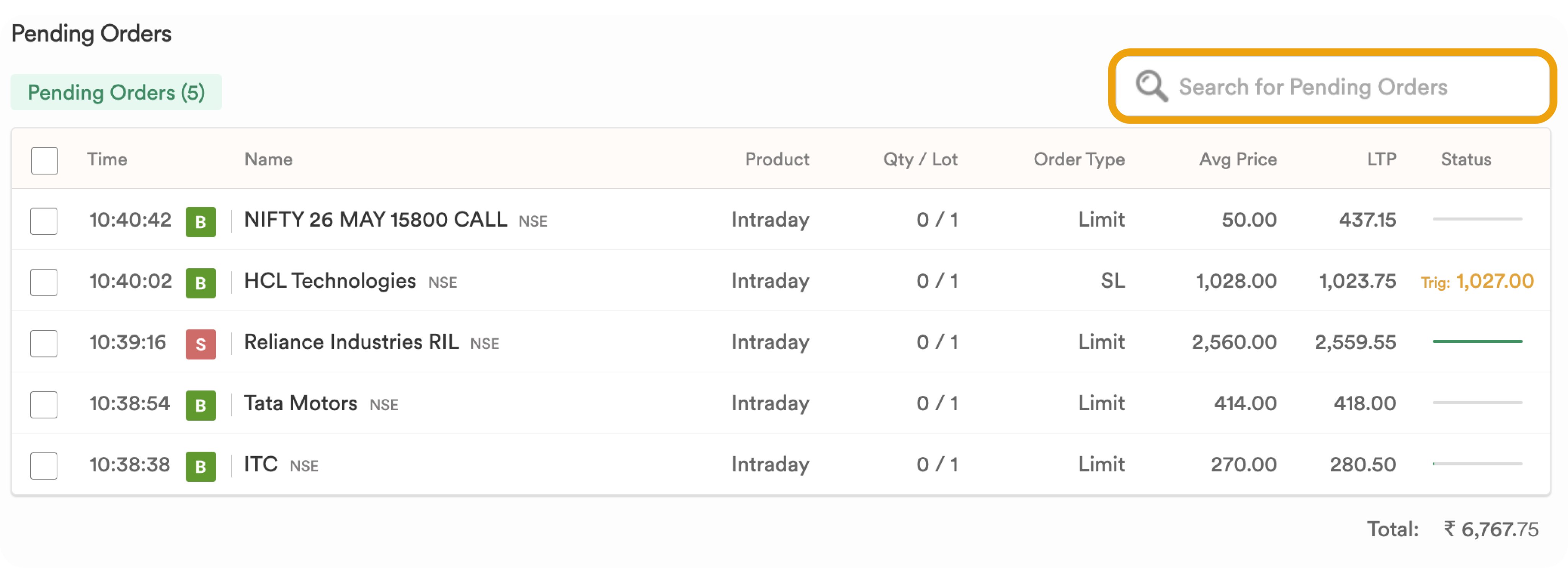 Dhan - Made for Trade on X: &ldquo;Search in Order book &amp; Positions 