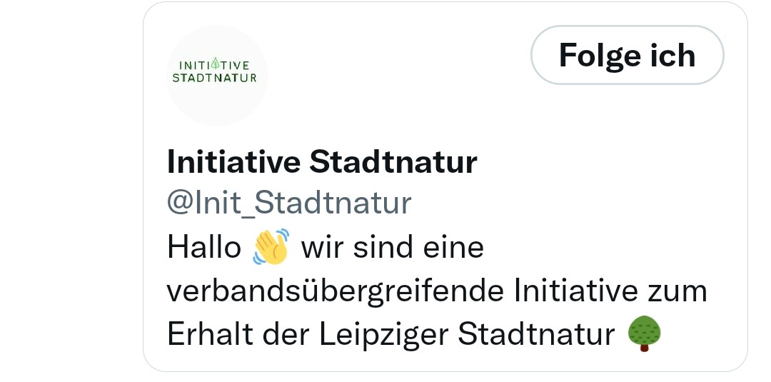 Christian Kroenert (@insolvenz_ra) on Twitter photo Folgt bitte <a href="/Init_Stadtnatur/">Initiative Stadtnatur</a>.
Wir haben in #Sachsen ein mächtiges Problem damit, dass ein gewachsenes und gut geöltes Netzwerk an blinden Behörden und kriminellen Unternehmen (wer Brutplätze in der Brustsaison zerstört, ist mE ein Krimineller!) blind Natur zerstört. (1/x) Folgt bitte <a href="/Init_Stadtnatur/">Initiative Stadtnatur</a>.
Wir haben in #Sachsen ein mächtiges Problem damit, dass ein gewachsenes und gut geöltes Netzwerk an blinden Behörden und kriminellen Unternehmen (wer Brutplätze in der Brustsaison zerstört, ist mE ein Krimineller!) blind Natur zerstört. (1/x)