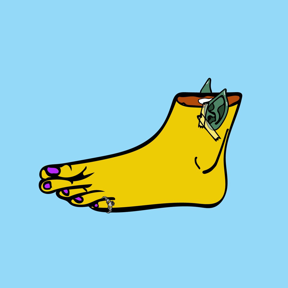 Foot 1449 is single and looking (for a collector).

#ZombieFeet #ZombieFeetNFT #BuildAZombie #BAZ #NFT #NFTs #NFTdrop #NFTCommunity #NFTproject #Opensea #OpenSeaPolygon #PolygonNFT #generativeart #claddaghring