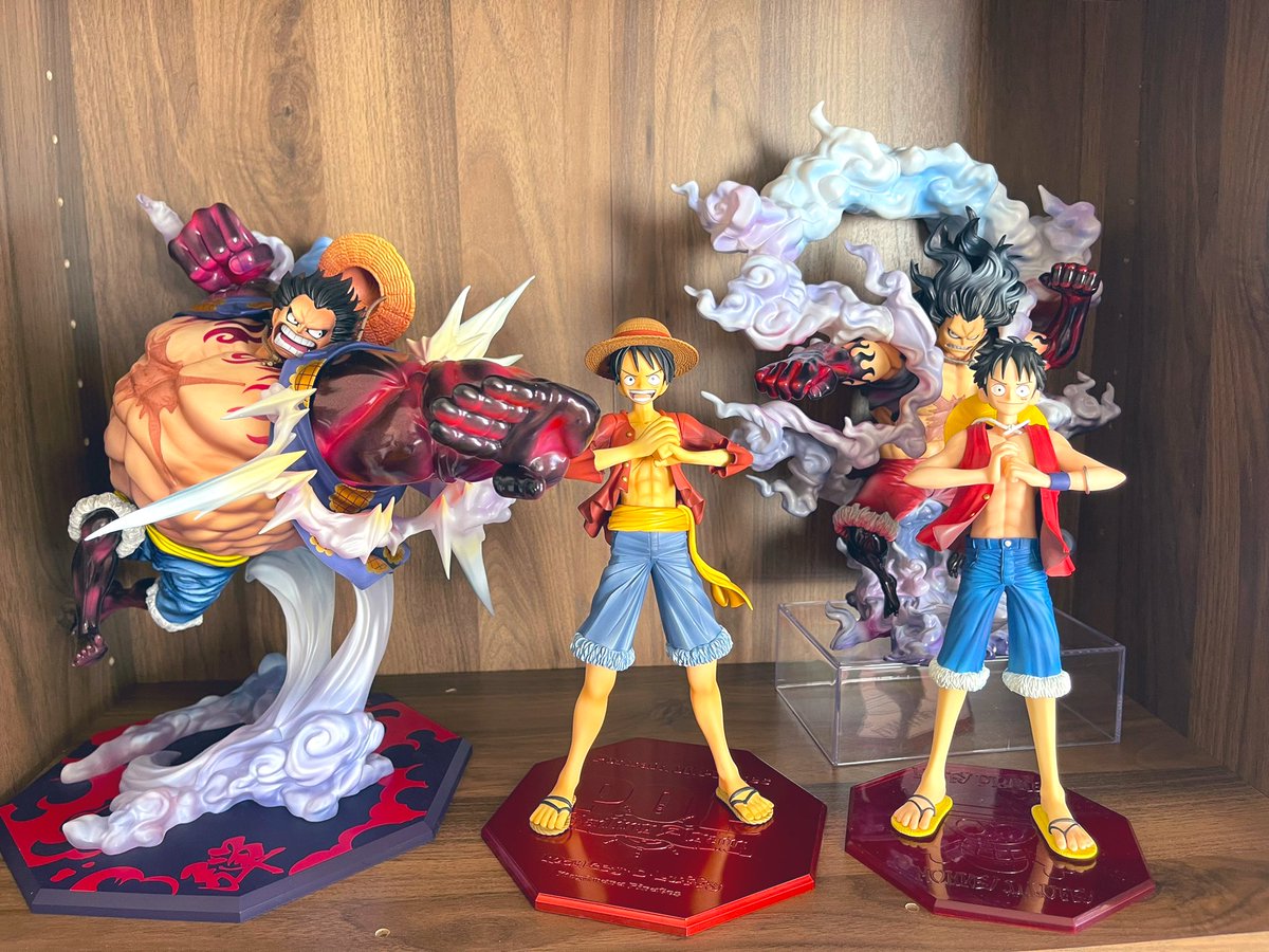 ルフィが揃ってきましたー！！ ニカのフィギュア飾りたい！！ 本当 