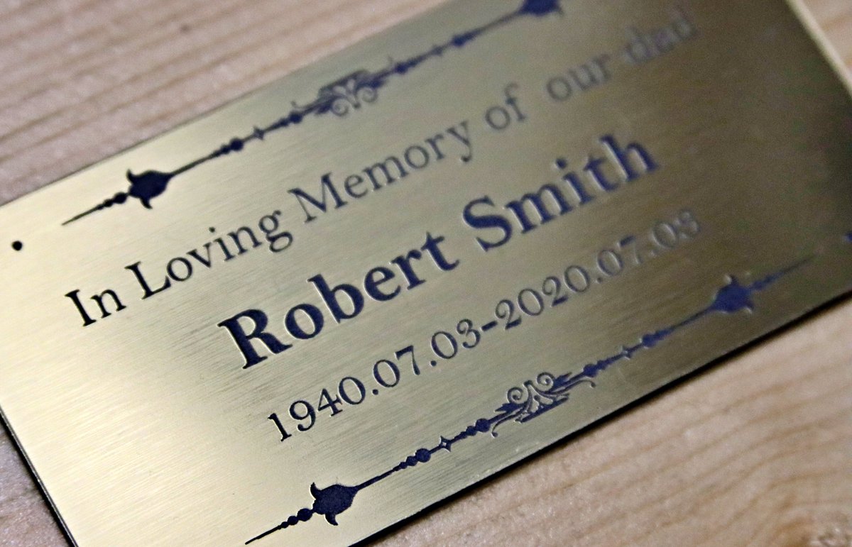 TorbayEngravers's tweet photo. When we lose someone dear to us it can be very difficult to think of a lasting way to commemorate their life, our
Memorial Bench Plaques are designed specifically to suit the slats of most commercial benches. 
Memorable plaques come with a silver or gold finish effect. 
#plaque https://t.co/74e4icbzd8
