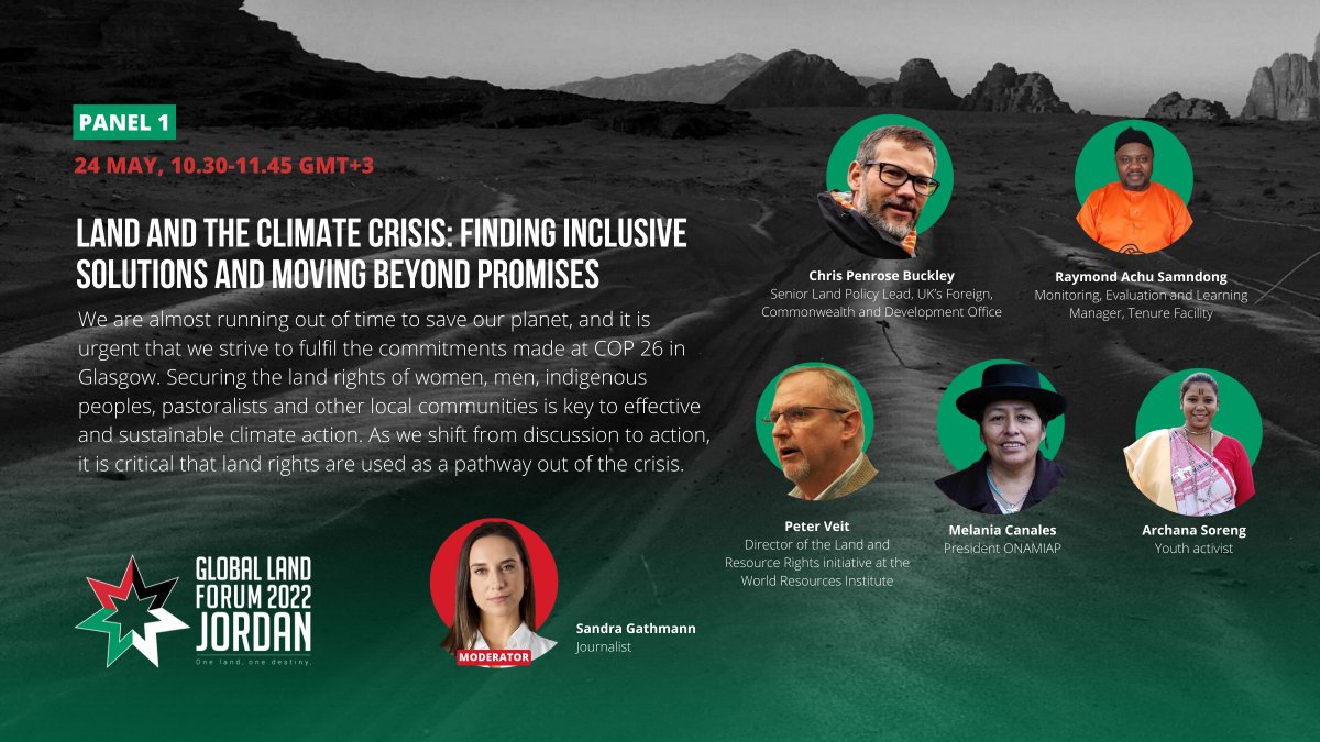 landcoalition's tweet photo. We are almost running out of time ⏰ to save our planet and it is critical that #LandRights are used as a pathway out of the crisis. How? Join the conversation!
🌎 Tune in: https://t.co/VdCv6i4Fe0
#PathwaysToClimateSolutions #LandForum2022 https://t.co/DvGHILApVZ