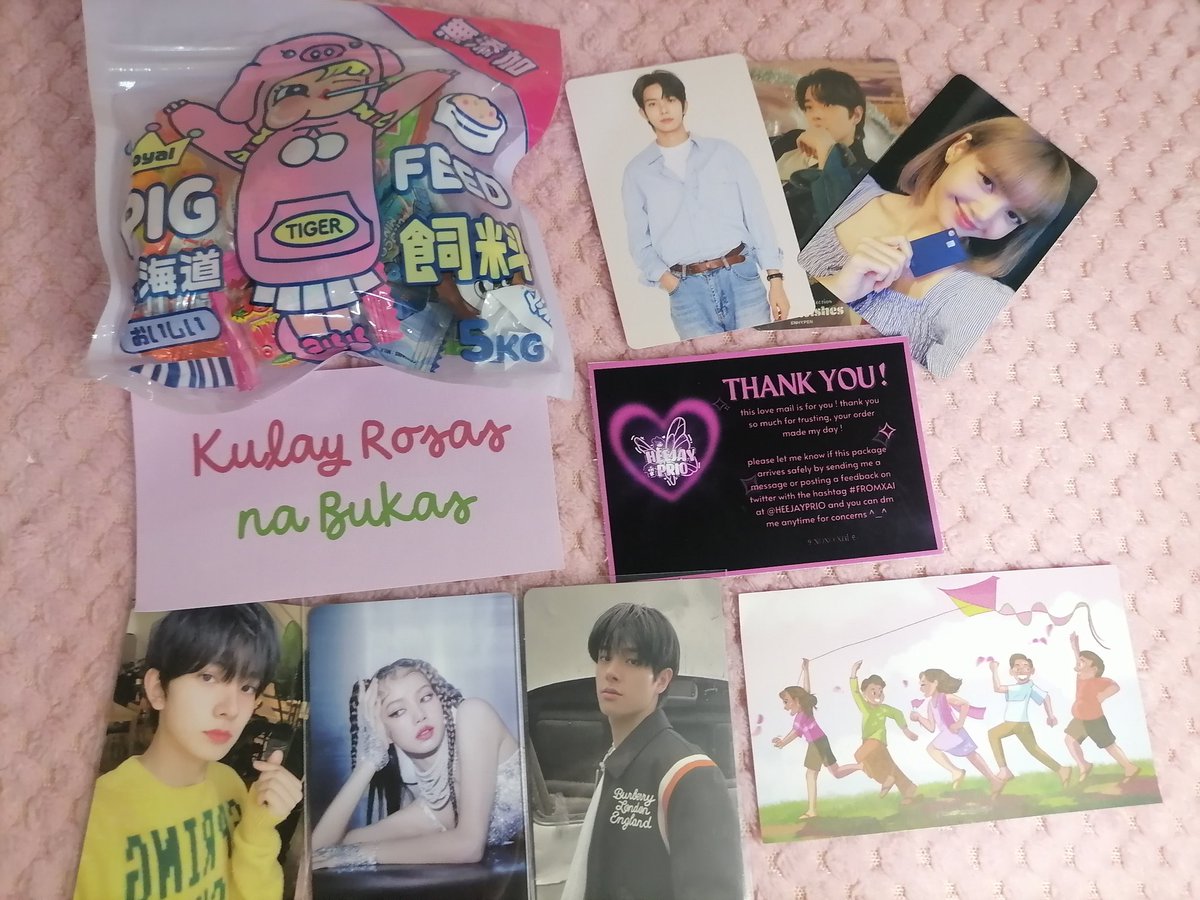 ananyacarts's tweet photo. [💌] today's happy mail ˃ᴗ˂

 hi @HEEJAYPRIO !! they came home safe ! freebies na may onting photocard HAHAHAHAHA anyways thank youuuuuu !!

#FROMXAI #livhappymails https://t.co/2TogwRCQLz