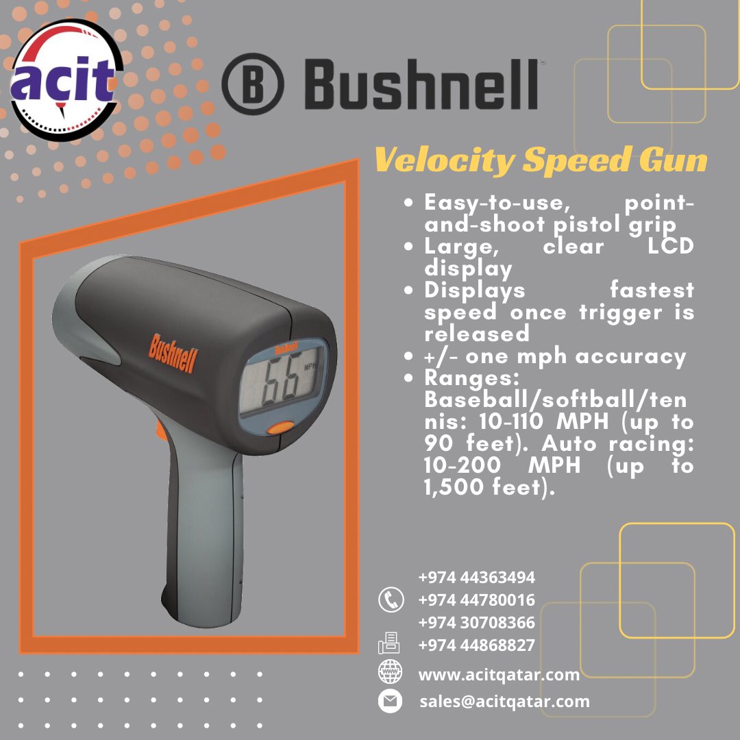 Baseball/Softball/Racing/Tennis 101911 Bushnell Velocity Speed Radar Gun 