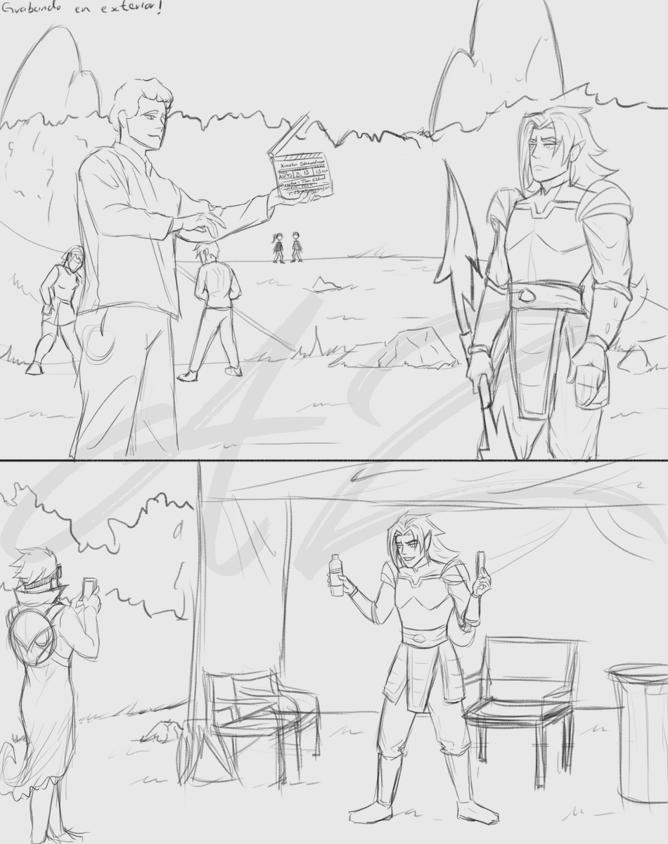 ArtZazil's tweet photo. Xiaolin Showdown - Actor/Actress AU parte 2
#xiaolinshowdown #dueloxiaolin #jackspicer #chaseyoung #wuya #raimundopedrosa #lemime #claybailey #dragonchase #au #art #sketch #quicksketch #doodles #set #myart #actor #actress #filmingset #AlternateUniverse https://t.co/DpttdUBj4a