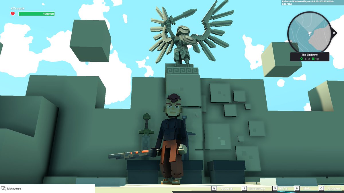 DaddyMetaver2e's tweet photo. @TheSandboxGame red head with the red sword https://t.co/deaJ29ON9T
