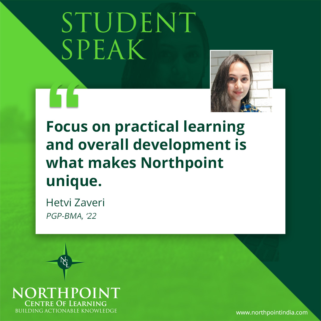 northpointindia's tweet photo. At #Northpoint, our efforts go beyond learning to developing the overall personality of our students. Hetvi Zaveri from our current BMA batch talks about what she has gained from Northpoint.
https://t.co/Zy5w39WvLS
Admissions Open for 2022-23 
#northpointcentreoflearning #India https://t.co/aiz3l0xnBR