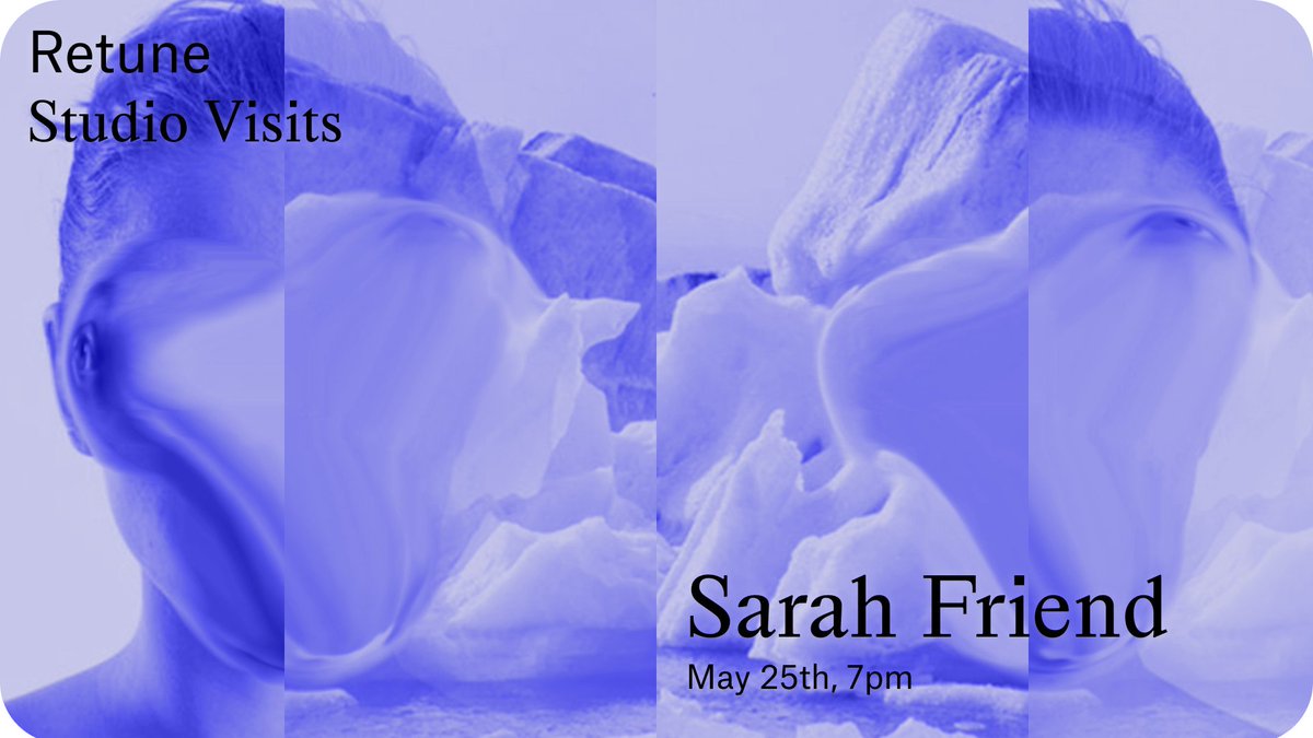 Our Studio Visits are back! And we're super happy that <a href="/isthisanart_/">Sarah Friend</a> agreed to let us into her studio this week!

🗓 Wednesday, May 25th ⏰ 7pm
Seats are super limited, so please RSVP through our new community platform: 
community.retune.de/c/events/studi…